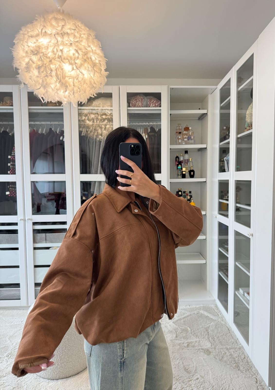 Veste suédine Sam