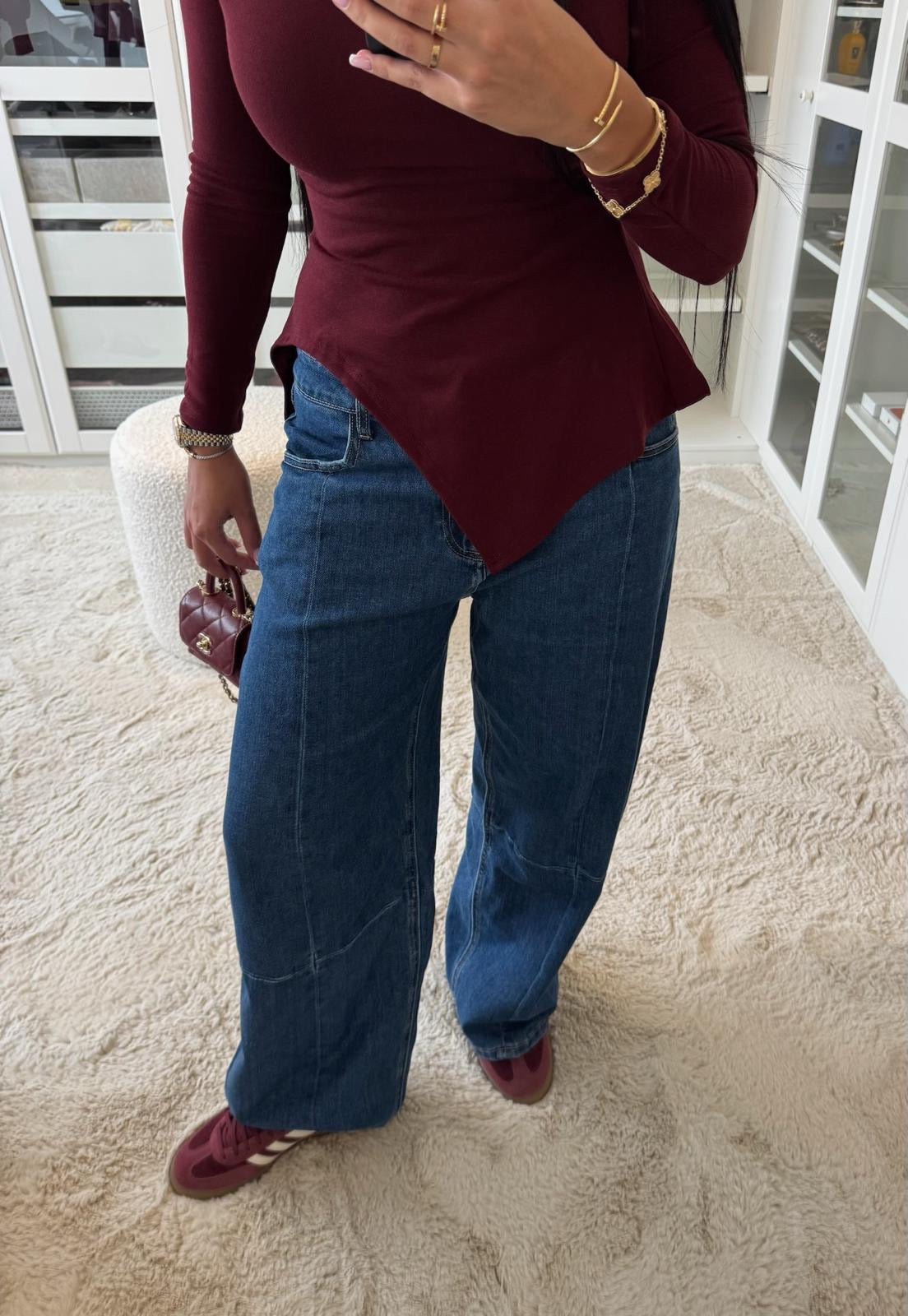 Jeans Ballon bleu
