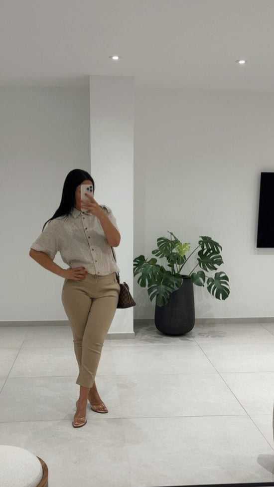 PANTALON BEIGE  7/8