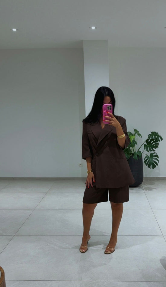 ENSEMBLE BLAZER RYM BRUN