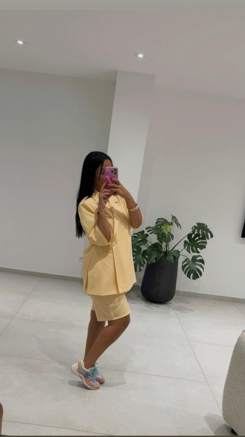 ENSEMBLE BLAZER RYM JAUNE