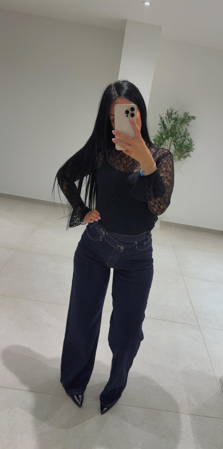 jeans bleu foncé