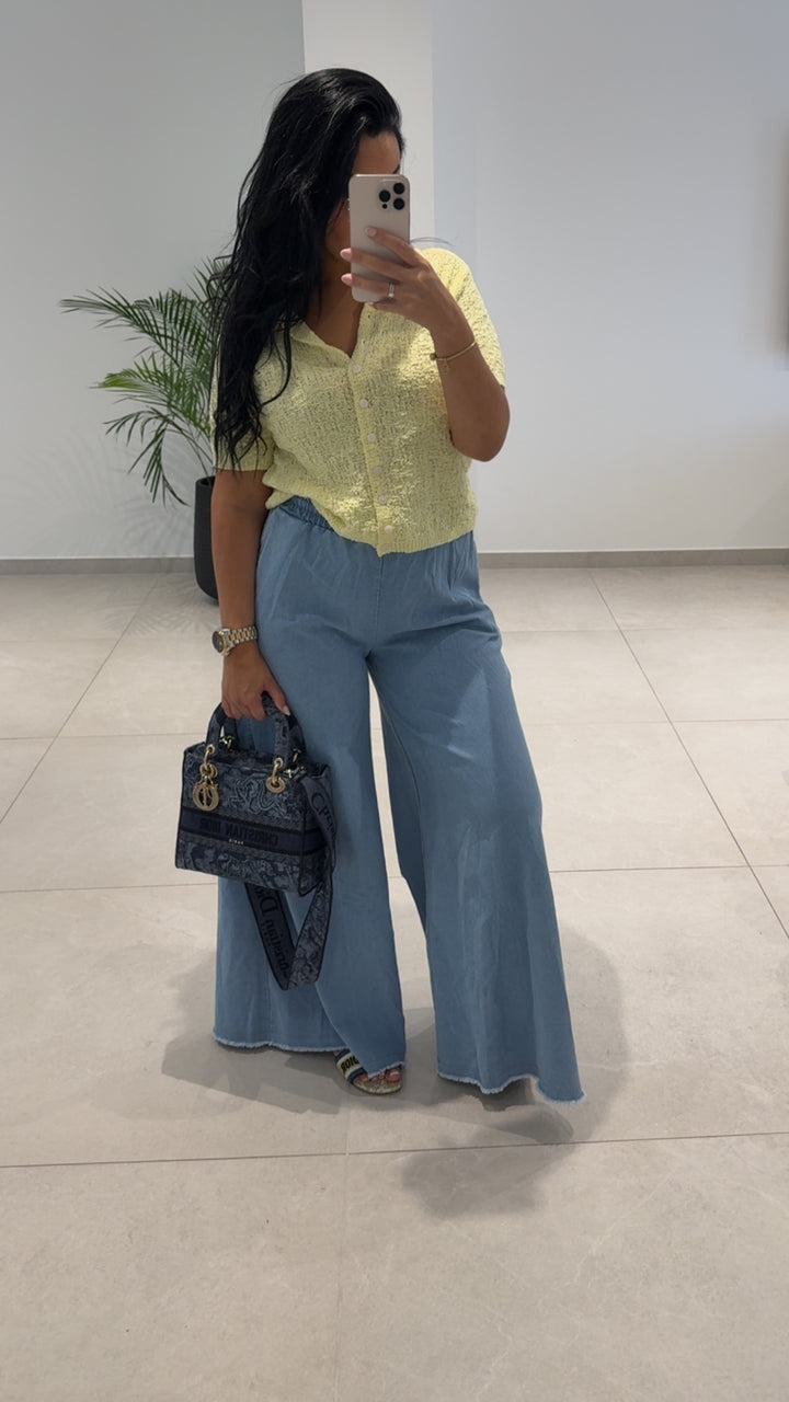 Gilet jaune  pastelle