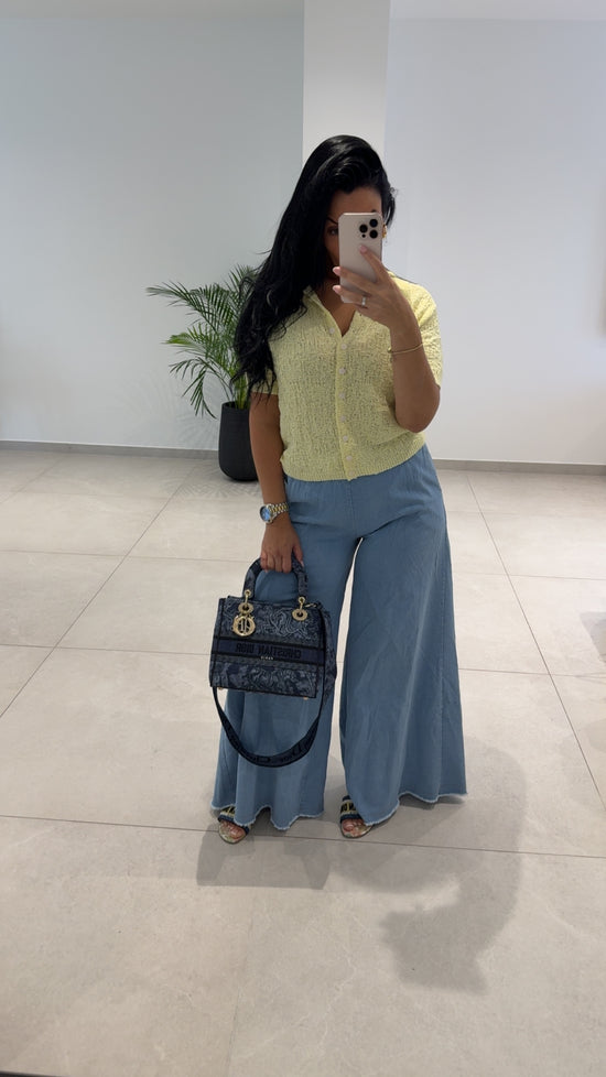 Gilet jaune  pastelle