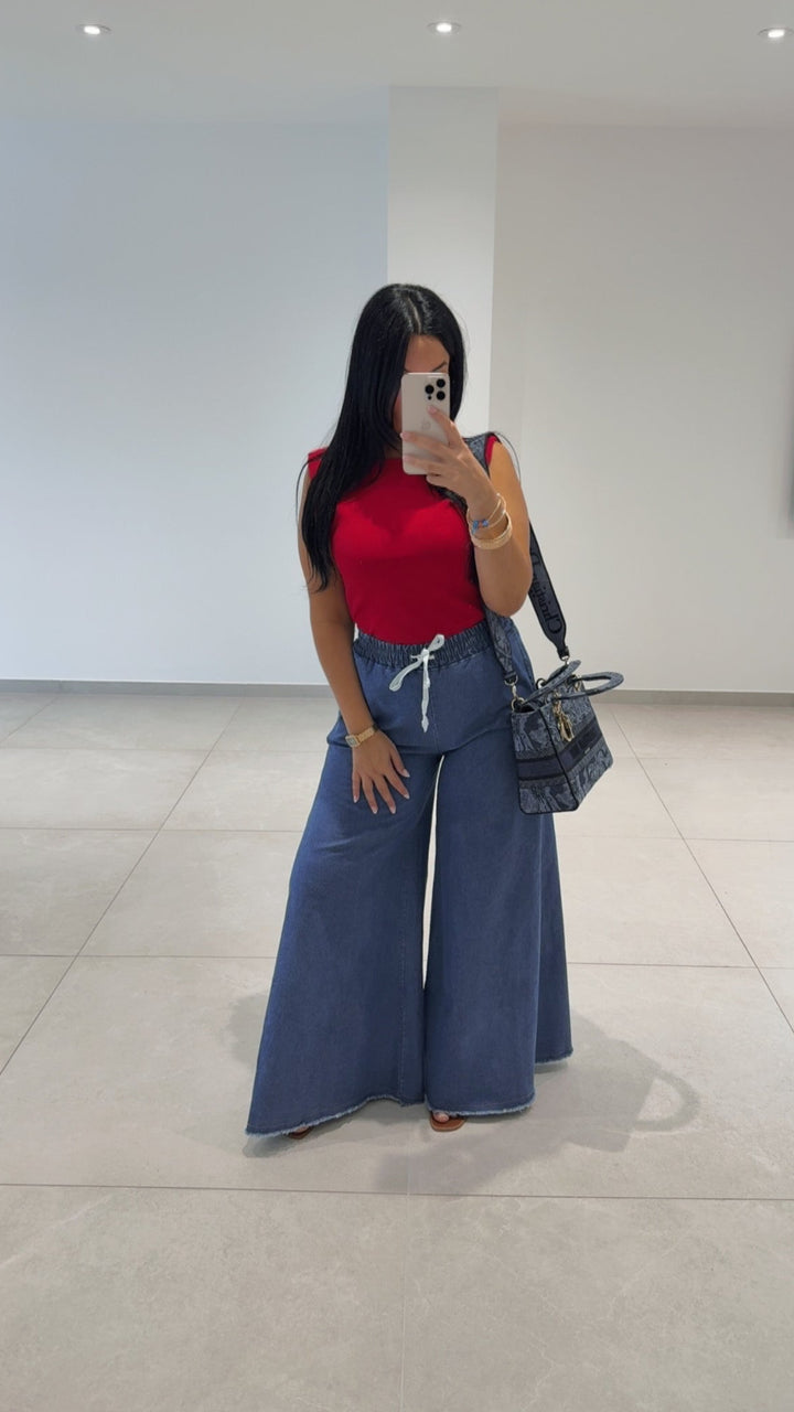 PANTALON BLEU BOHEMIA RHASPODY