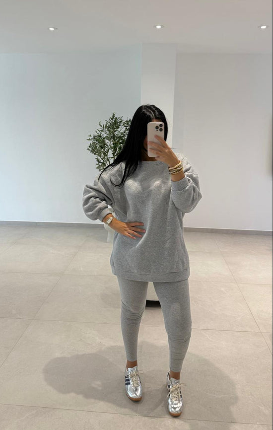 ENSEMBLE PULL LEGGING GRIS