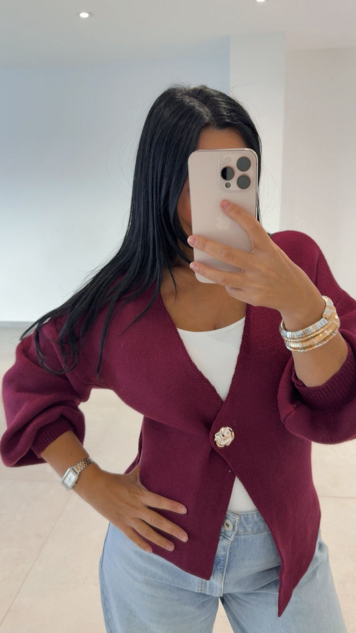 GILET  BORDEAUX