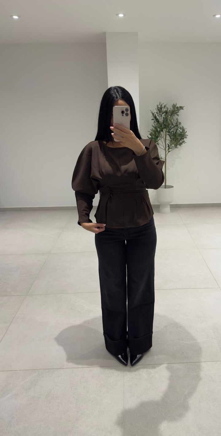 Blouse Dalya marron