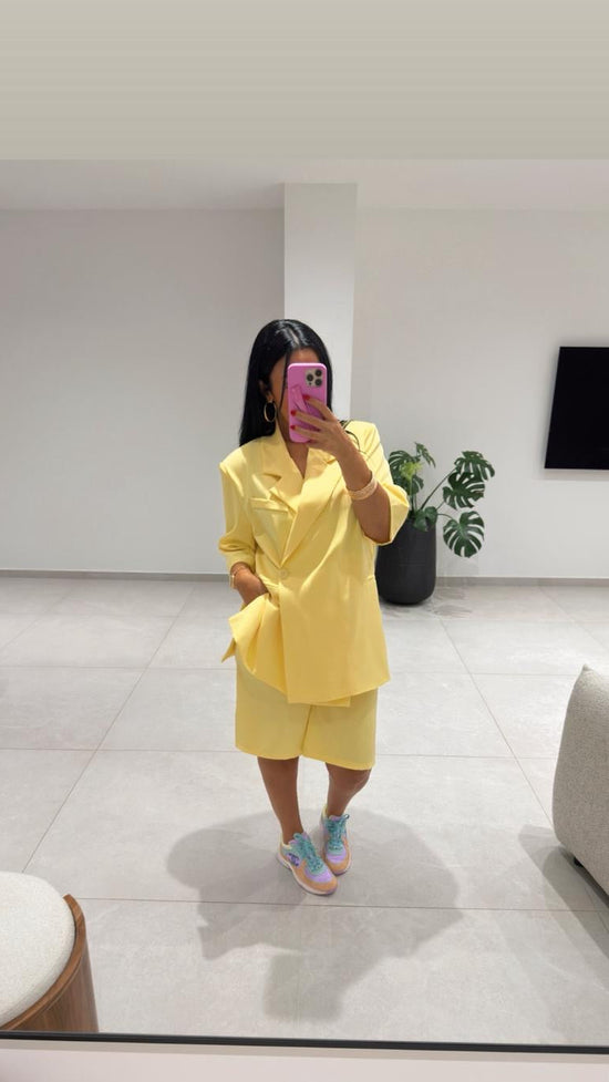 ENSEMBLE BLAZER RYM JAUNE