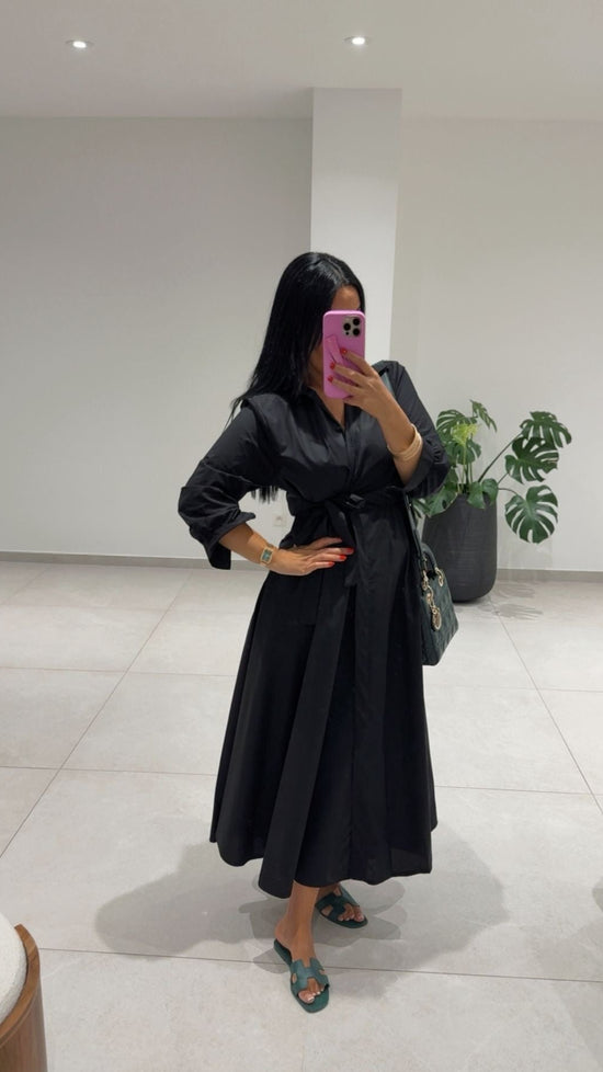 ROBE MAYA LONGUE NOIR