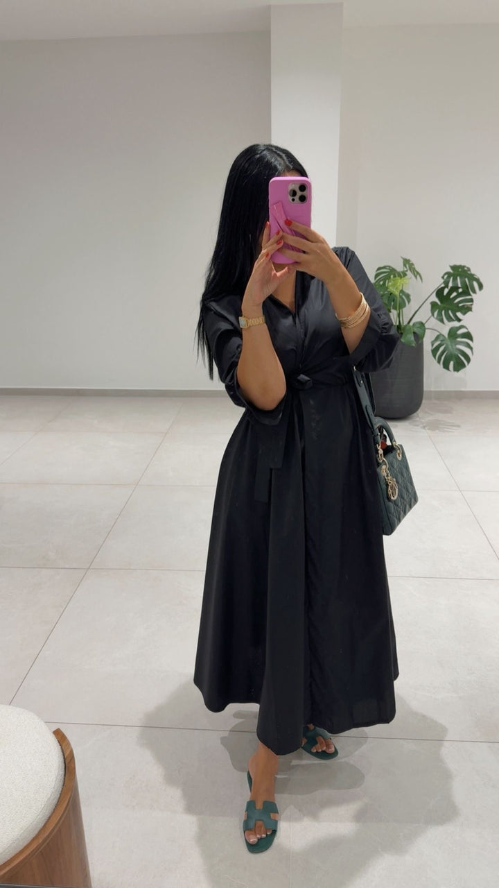 ROBE MAYA LONGUE NOIR