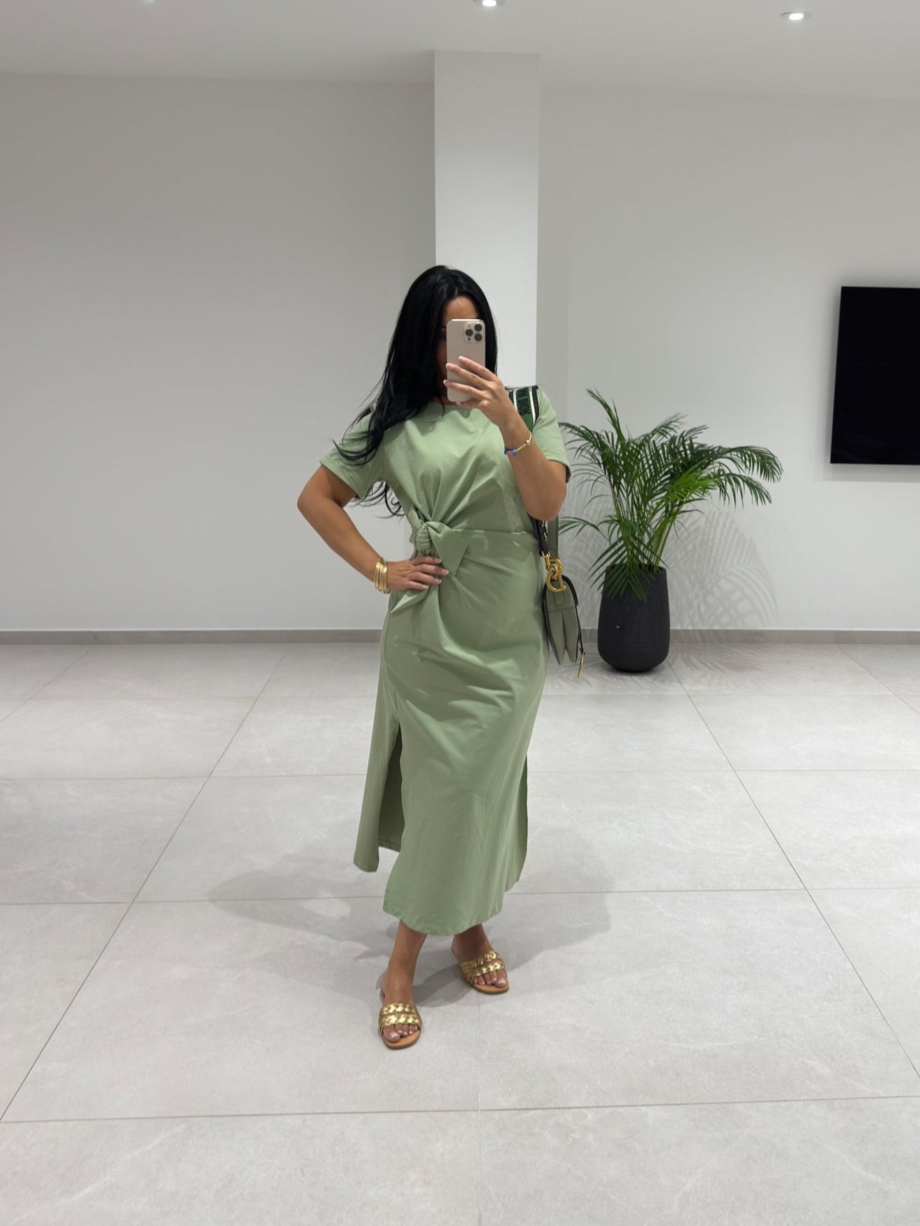 ROBE DOLCE VITA VERT KAKI