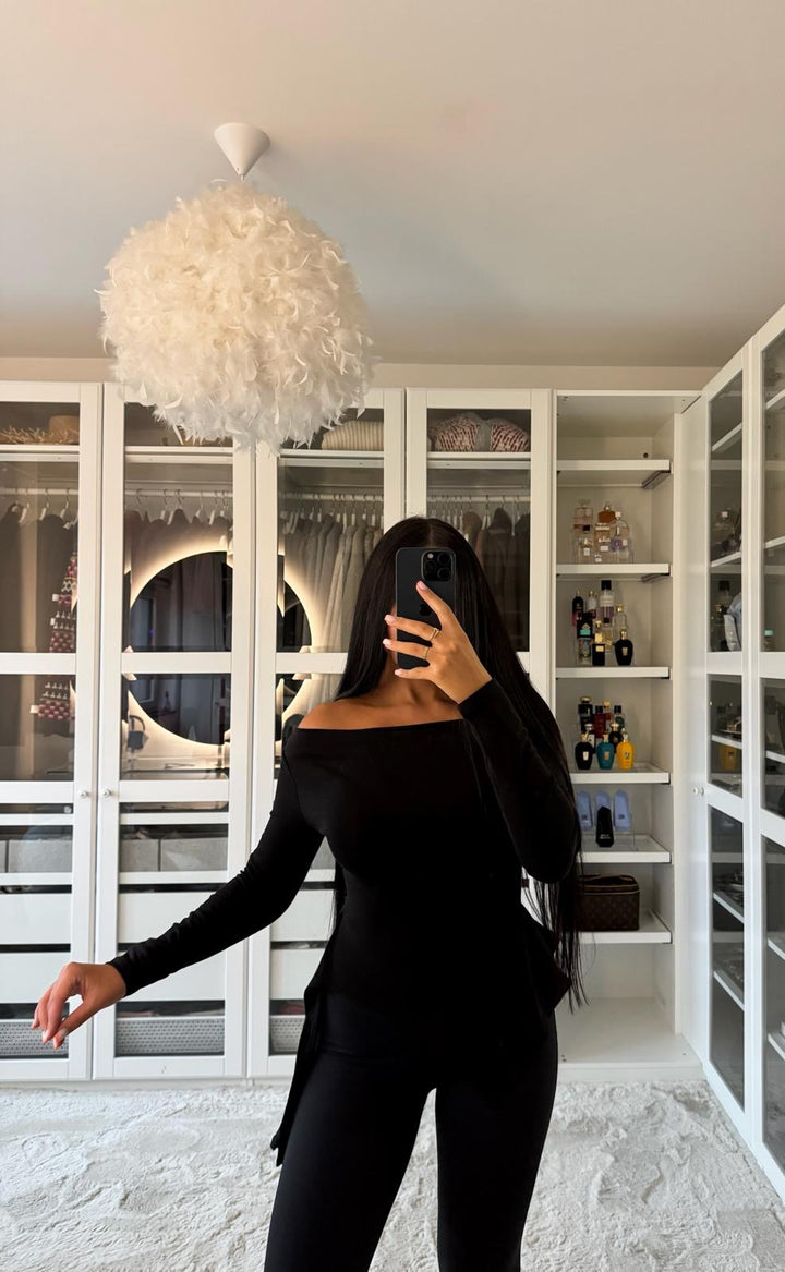 Blouse noir  asymétrique