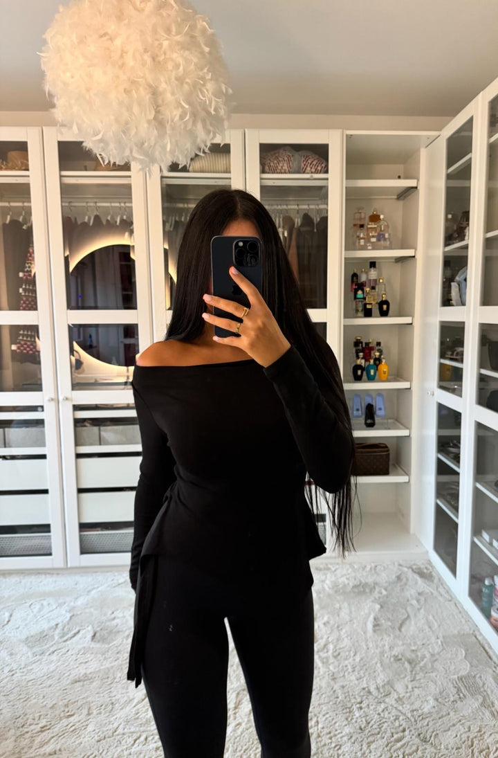 Blouse noir  asymétrique