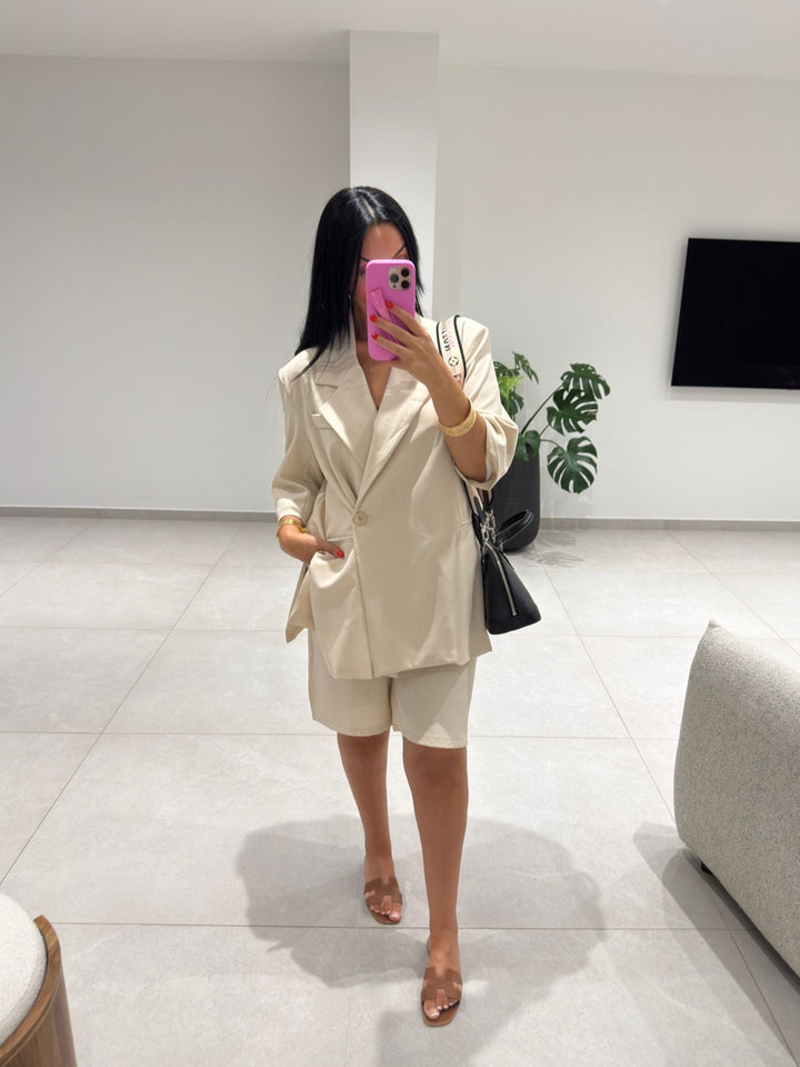ENSEMBLE BLAZER RYM BEIGE