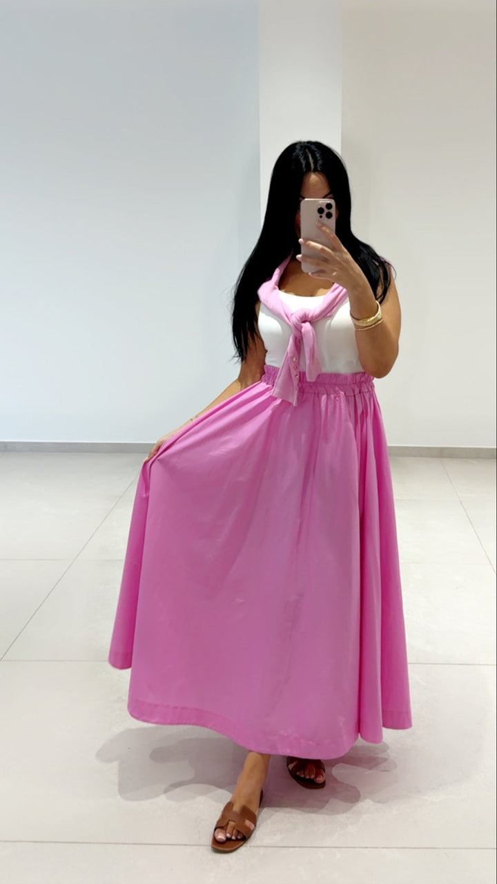 Jupe Longue  Ballon Rose Bonbon