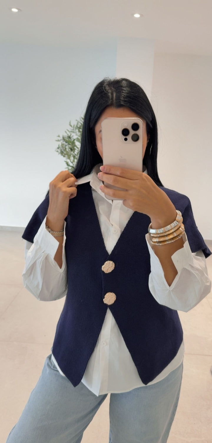 GILET BLEU MARINE