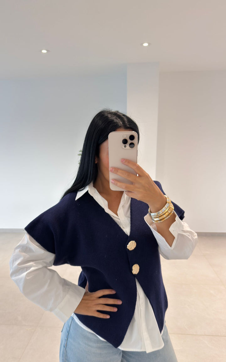 GILET BLEU MARINE