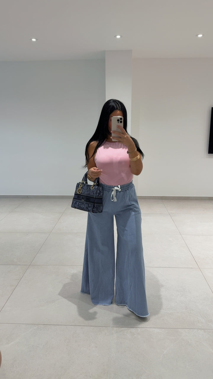 Pantalon Bohémia Rhapsodie bleu clair