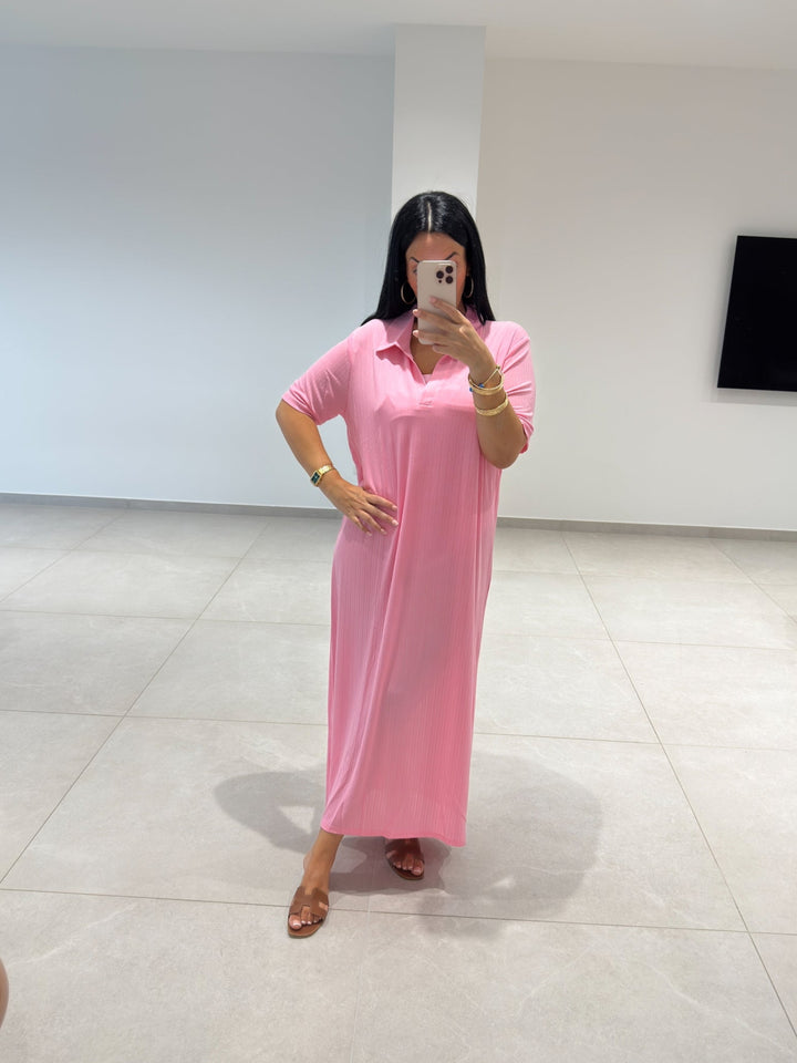 Robe Playa Rose Bonbon Transparente